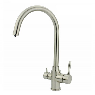 2020 Cold hot filter 3 way stainless steel kitchen faucet