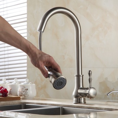 High Quality Brass/Stainless Steel Pull out Kitchen Faucet Tap