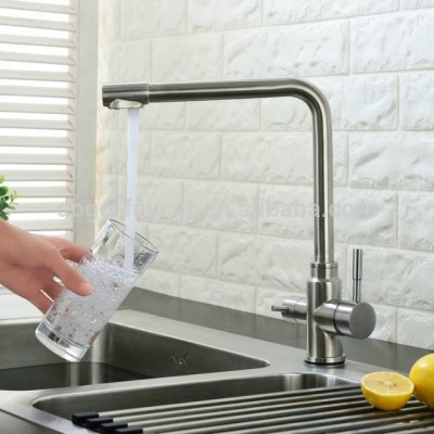 DG-S3301 Stainless Steel 3-Way Kitchen Faucet for Reverse Osmosis System Lead Free