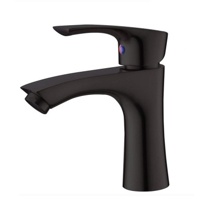 Wall Mounted Bathroom Basin Faucets Gold Basin Faucet Hot and Cold Water Mixer Tap Matte Black Painting